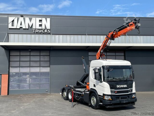 Kranwagen Scania P340 P340 XT Atlas 96.3E - A3L laadkraan + VDL ...