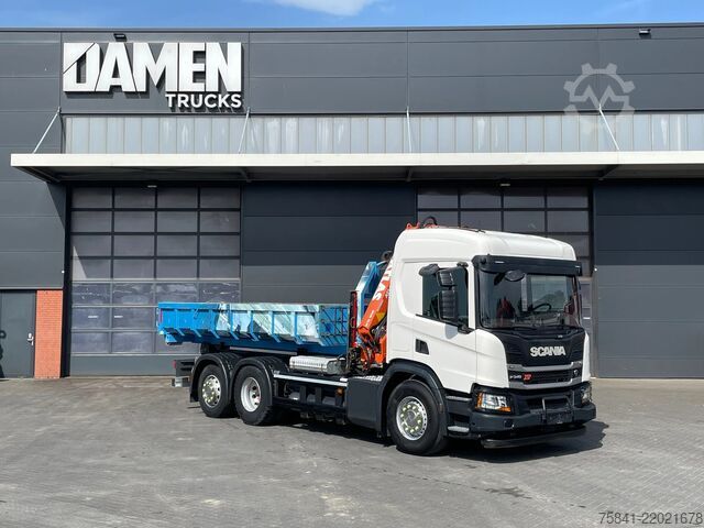 Kranwagen Scania P340 P340 XT Atlas 96.3E - A3L laadkraan + VDL ...