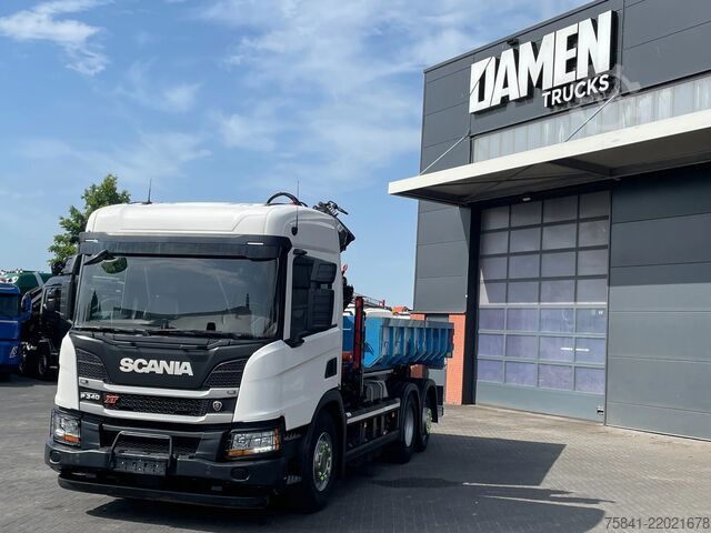 Kranwagen Scania P340 P340 XT Atlas 96.3E - A3L laadkraan + VDL ...