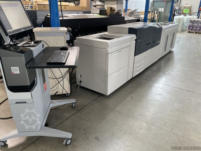 Digital print machine Xerox Versant 3100 incl. Fiery, paper deck, 2x stacker