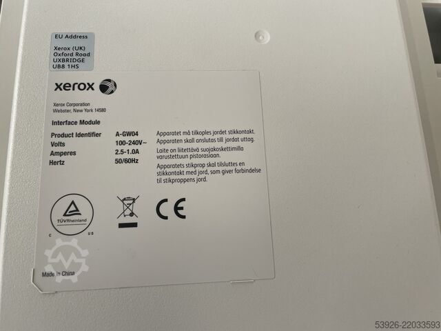 Digital print machine Xerox Versant 3100 incl. Fiery, paper deck, 2x stacker