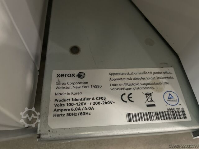 Digital print machine Xerox Versant 3100 incl. Fiery, paper deck, 2x stacker