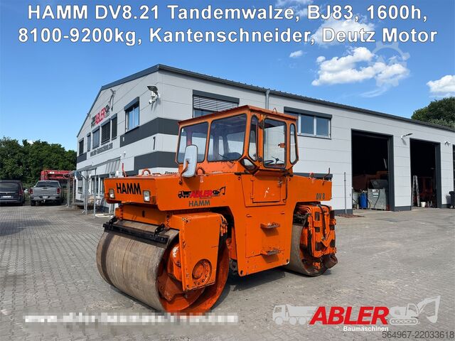 Tandem roller Hamm DV8.21 Tandemwalze Kantenschneider