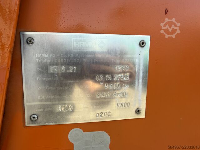 Tandem roller Hamm DV8.21 Tandemwalze Kantenschneider