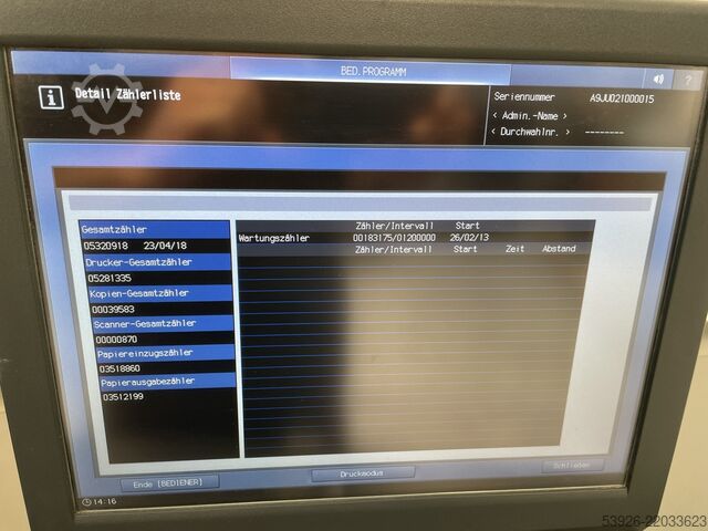 Digital print machine Konica Minolta AccurioPress 6120 incl. finisher, paper deck