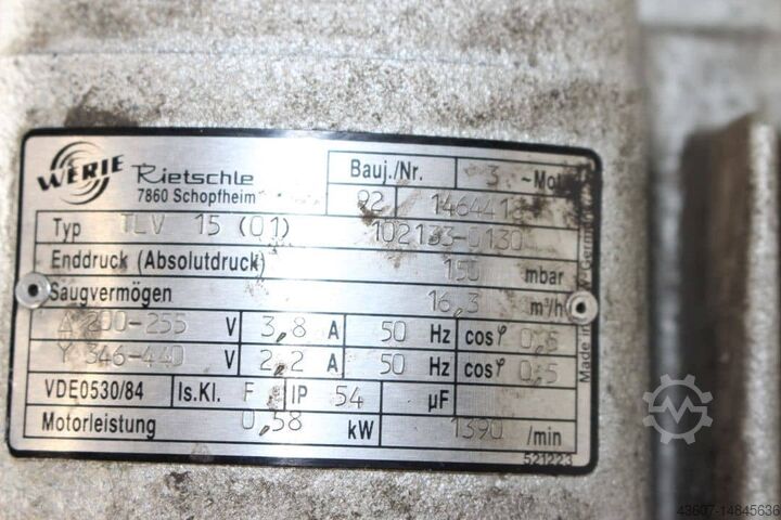 Pressure and Vacuum Pump Rietschle TLV 15 (01)