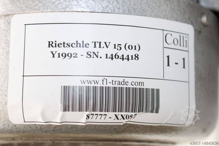 Pressure and Vacuum Pump Rietschle TLV 15 (01)