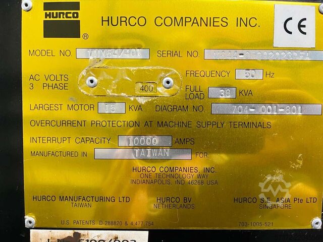 Vertical Machining Center Hurco VMX 64/40T