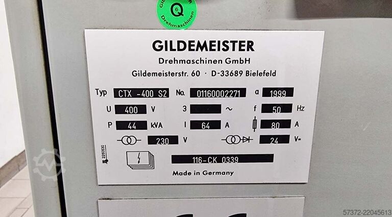 CNC Universal Lathe Gildemeister CTX-400 S2