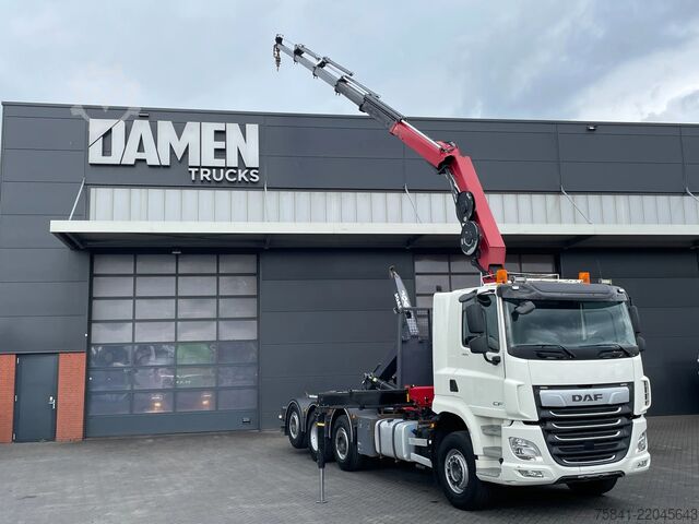 Crane truck DAF CF 85.480 CF 85.480 8x2 Haakarm + HMF 2320K5-RCS