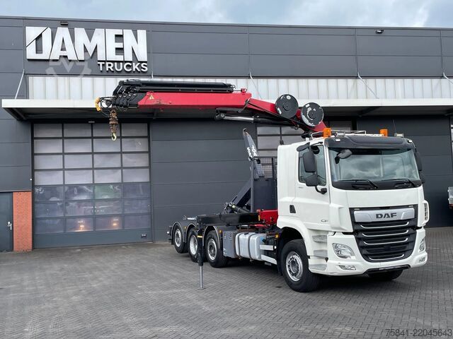 Crane truck DAF CF 85.480 CF 85.480 8x2 Haakarm + HMF 2320K5-RCS