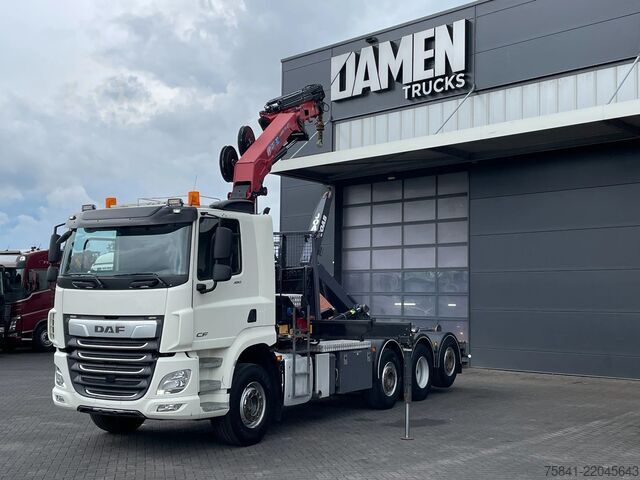 Crane truck DAF CF 85.480 CF 85.480 8x2 Haakarm + HMF 2320K5-RCS