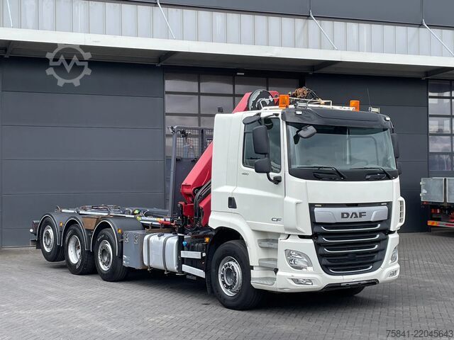 Crane truck DAF CF 85.480 CF 85.480 8x2 Haakarm + HMF 2320K5-RCS