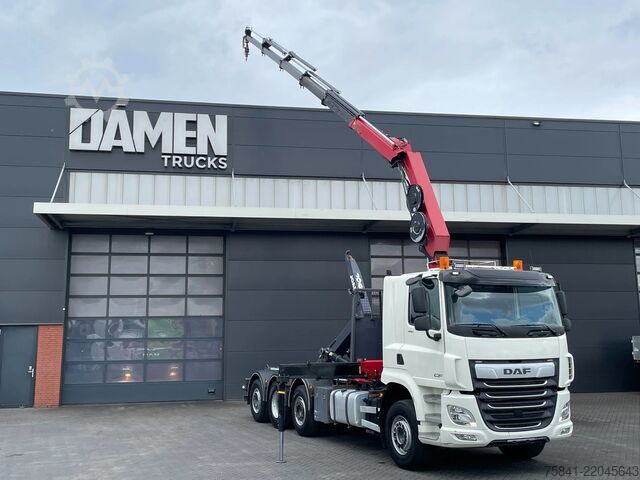 Crane truck DAF CF 85.480 CF 85.480 8x2 Haakarm + HMF 2320K5-RCS