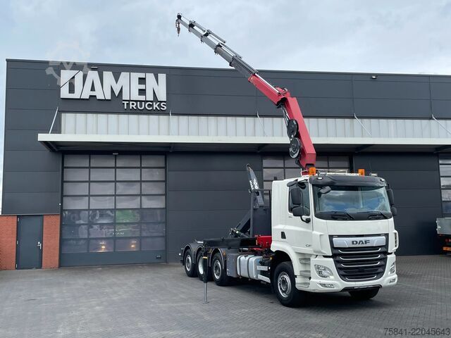 Crane truck DAF CF 85.480 CF 85.480 8x2 Haakarm + HMF 2320K5-RCS