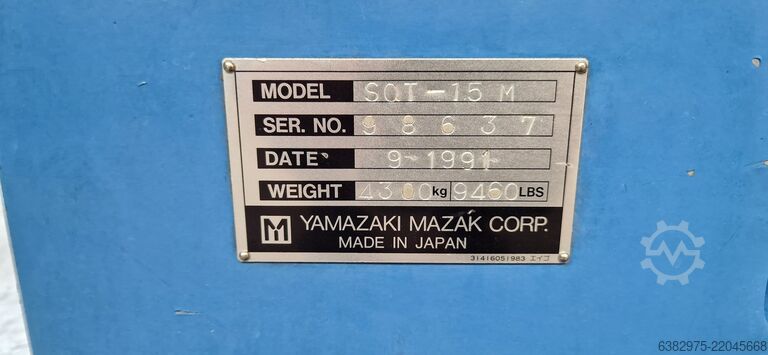 CNC turning and milling center Mazak 1. Hand nur Einzelteile SQT-15M