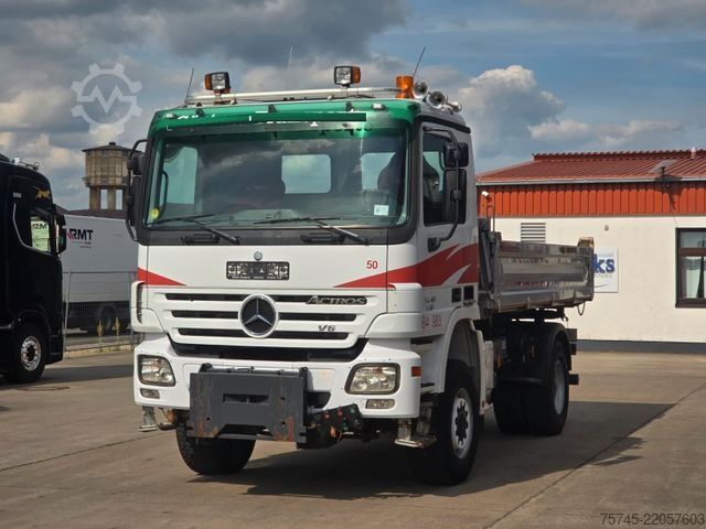 Three-sided tipper truck MERCEDES-BENZ ACTROS 1841 * 4X4-HYDRO * BORDMATIK *  MEILER