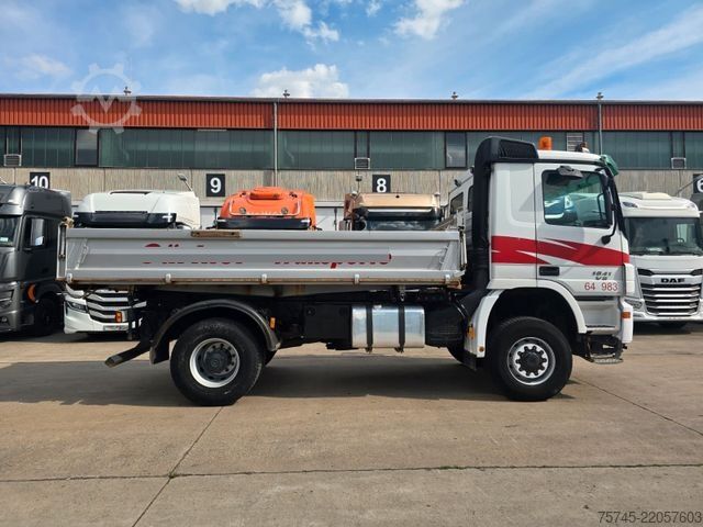 Three-sided tipper truck MERCEDES-BENZ ACTROS 1841 * 4X4-HYDRO * BORDMATIK *  MEILER