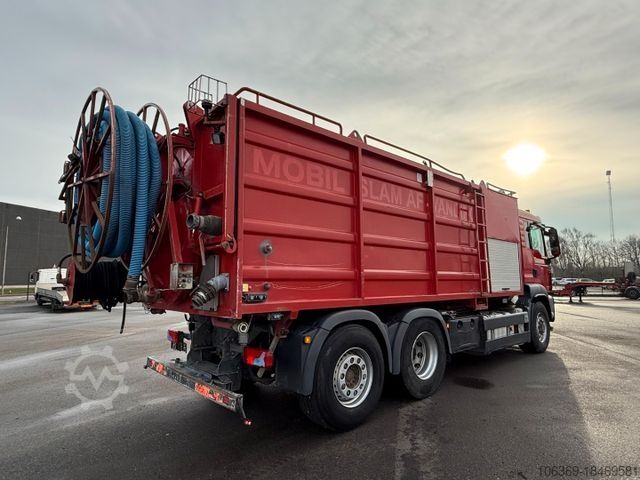 Vacuum tank truck MAN TGS 28.360 6x4H*4 Hydrodrive/Moos KSA VacuDrain
