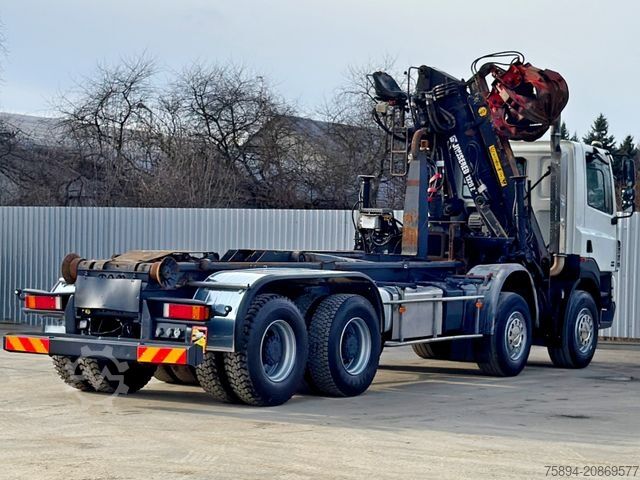 Roll-off tipper truck DAF CF 85.430 * ABROLLKIPPER + JONSERED J1320 Z /8x4