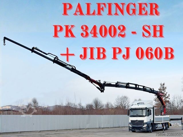 Truck mounted crane MERCEDES-BENZ ACTROS 2545 * PK 34002 - SH +JIB /FUNK* 6x2