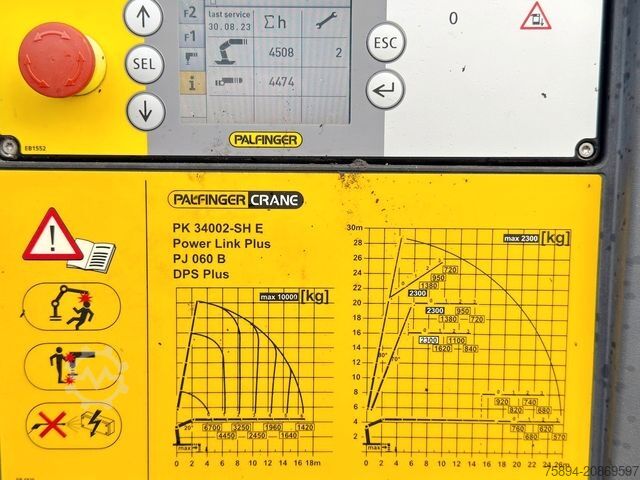 Truck mounted crane MERCEDES-BENZ ACTROS 2545 * PK 34002 - SH +JIB /FUNK* 6x2