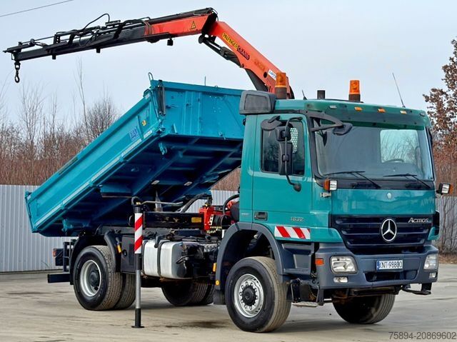 Tipper truck MERCEDES-BENZ ACTROS 1832 * KIPPER 4,00 m + PK 9501 * 4x4