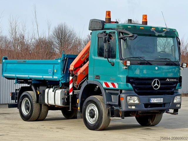 Tipper truck MERCEDES-BENZ ACTROS 1832 * KIPPER 4,00 m + PK 9501 * 4x4