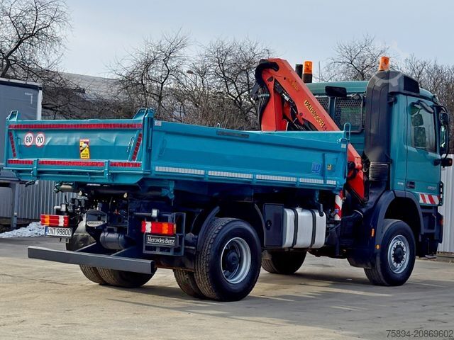 Tipper truck MERCEDES-BENZ ACTROS 1832 * KIPPER 4,00 m + PK 9501 * 4x4