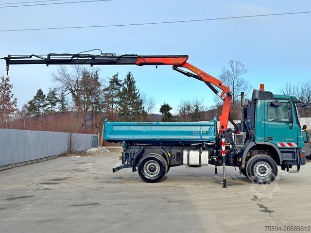 Truck mounted crane MERCEDES-BENZ ACTROS 1832 * KIPPER 4,00 m + PK 9501 * 4x4