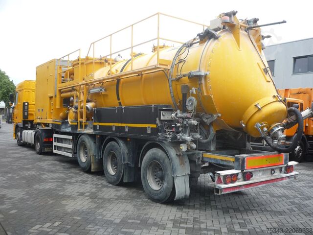 Suction vehicle DAF XF 410 ROC 16.30 Droge stoffen oplegger