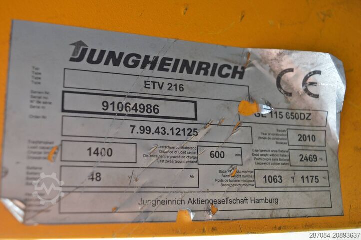 Schubmaststapler Jungheinrich ETV 216