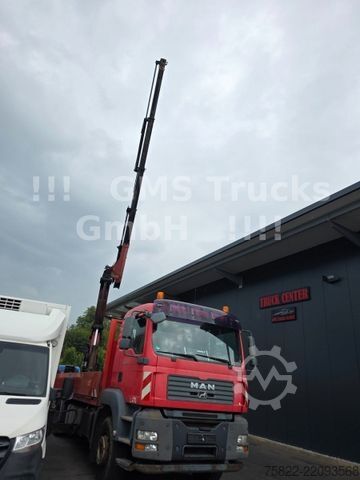 Flatbed truck MAN TGA 26.480 / 6X4 / Palfinger Kran PK 36002