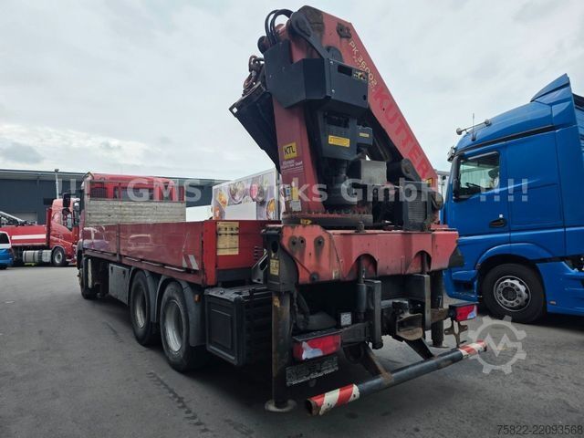 Flatbed truck MAN TGA 26.480 / 6X4 / Palfinger Kran PK 36002