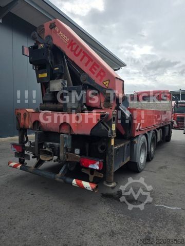 Flatbed truck MAN TGA 26.480 / 6X4 / Palfinger Kran PK 36002