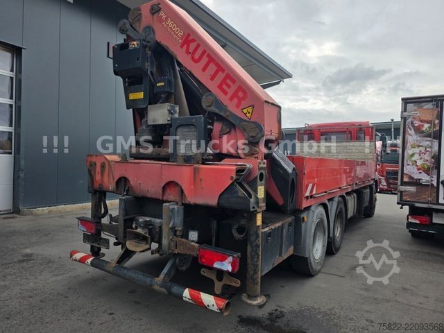 Flatbed truck MAN TGA 26.480 / 6X4 / Palfinger Kran PK 36002