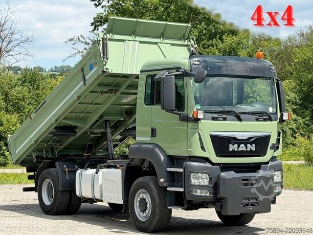 Tipper truck MAN TGS 18.360 * KIPPER 4,80m * 4x4 * TOPZUSTAND