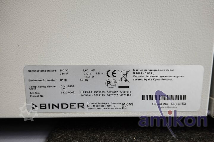 -40°C to +180°C, 53 liters Binder Kälte-Wärmetestkammer MK 53 E2