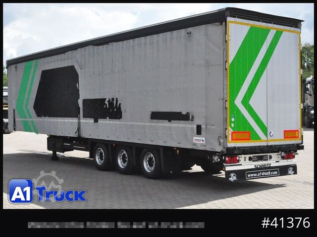 Open semitrailer with tarp SCHMITZ SCB  24, Mega, Speed Curtain, VDI 2700, verzinkt