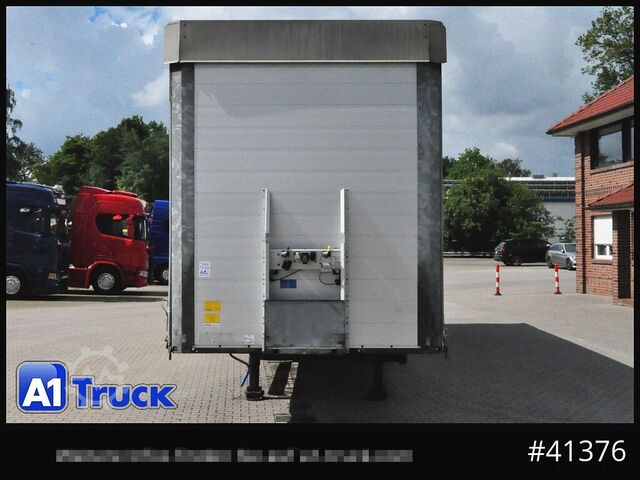 Open semitrailer with tarp SCHMITZ SCB  24, Mega, Speed Curtain, VDI 2700, verzinkt