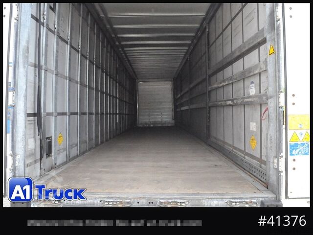 Open semitrailer with tarp SCHMITZ SCB  24, Mega, Speed Curtain, VDI 2700, verzinkt
