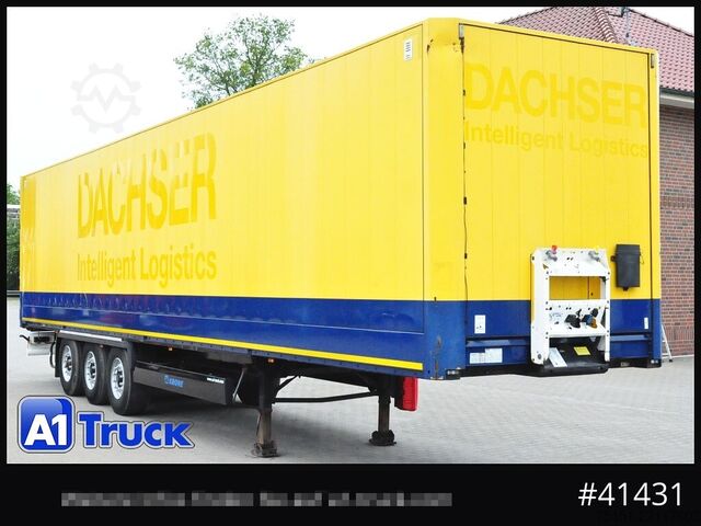 Box semitrailer KRONE SDK 27, Koffer, Doppelstock, 386.424km