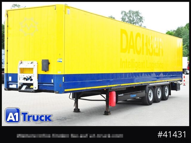 Box semitrailer KRONE SDK 27, Koffer, Doppelstock, 386.424km