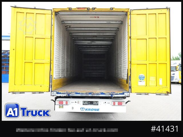 Box semitrailer KRONE SDK 27, Koffer, Doppelstock, 386.424km