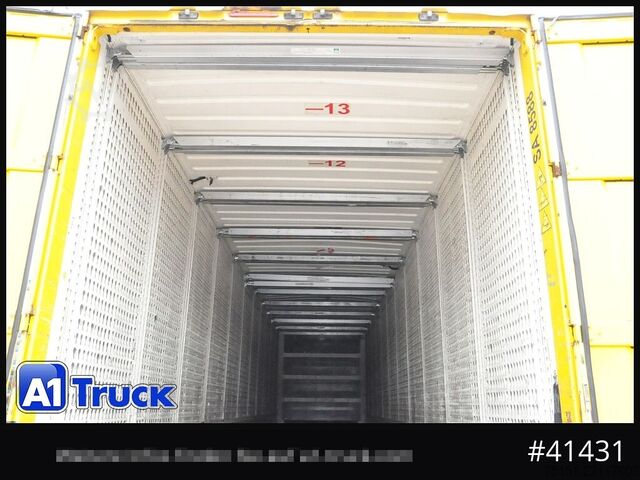 Box semitrailer KRONE SDK 27, Koffer, Doppelstock, 386.424km