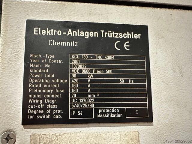 Horizontal Boring & Milling Machine Union KCU-130