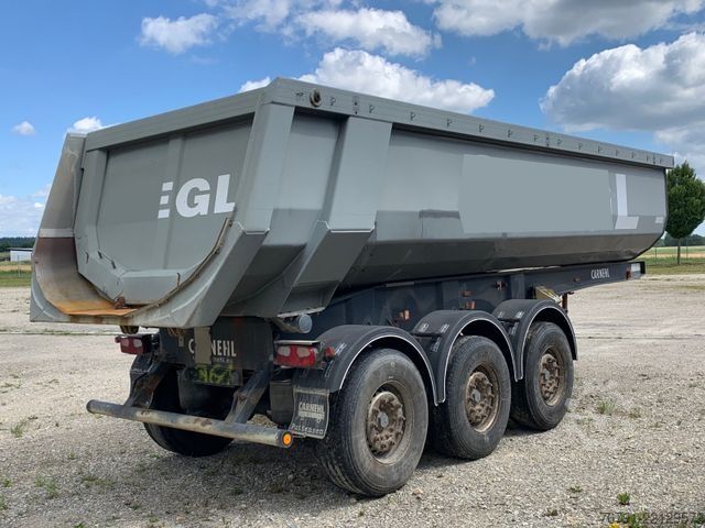 Tipper semitrailer CARNEHL CHKS/AH_ Alu Rundmulde_ Stahl Rahmen_ 4.700 kg