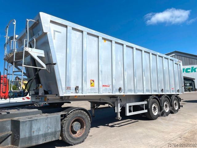 Tipper semitrailer BENALU 52m³ Alu Getreidekipper/5,5t LEER/Kombitür/MIETE