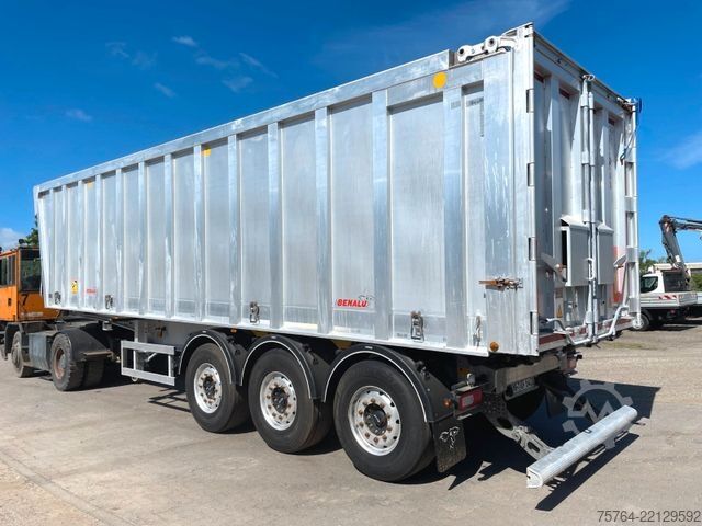 Tipper semitrailer BENALU 52m³ Alu Getreidekipper/5,5t LEER/Kombitür/MIETE