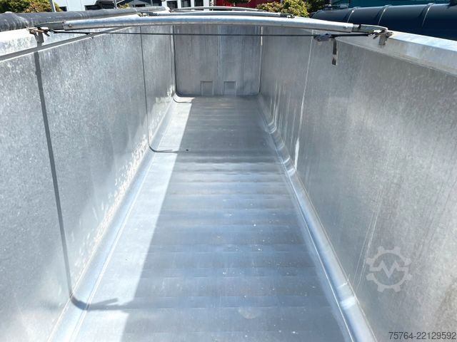 Tipper semitrailer BENALU 52m³ Alu Getreidekipper/5,5t LEER/Kombitür/MIETE